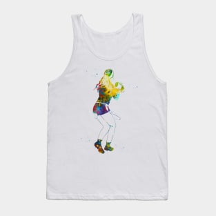 Flag Football Player Girl Tank Top